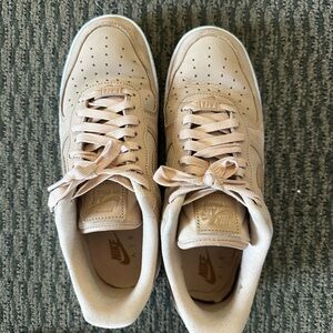 Nike beige air force ones sneakers